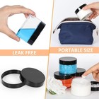 Clear 4 Oz Plastic Jars With Lids   Labels - Refillable Cosmetic Small Contai   