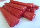Antique American  Red Catalin Bakelite 10 Bars 9 Mm   122 Gram