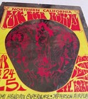 Northern Ca Folk Rock Festival 1969 Foil  Handbill Hendrix Zep Vintage Original