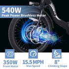 Soumye Electric Tricycle For Adults 20  Tire 350w Motor 374wh Removable Battery