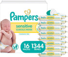Baby Wipes Sensitive  Water Based Hypoallergenic And Unscented 504 Total  6 Flip