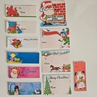 Vintage Inspired Christmas Gift Tags Lot Kitsch Holiday Cardstock Retro Mcm 11ct