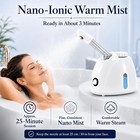 Facial Steamer  Nano Ionic Face Steamer With 360   Rotating Arm  160 Ml Water