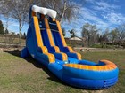 Tsunami Blue Wave 18 Foot Tall Inflatable Water Slide   Commercial 1 5hp Blower