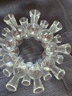 Vintage 18 Cluster Propagation Glass Frog Flower Plant Bud Vase