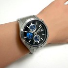 Seiko Spirit Chronograph Watch Mens Black Dial Quartz 40mm Wrist 17cm