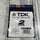 New  2 Pack Tdk 30  Vhs-c Hg Ultimate Camcorder Video Cassette 