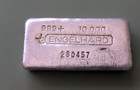 10 Oz 3rd Series Canadian Bull Hallmark In Elongated Octagon Bar