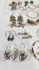 Sterling Silver 925 Earring Jewelry Lot 133 Grams 34 Pairs Lot