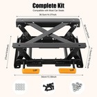Car Seat Lifter Riser Adjustable 2 76-5 12in Steel For Rvs Trucks Black