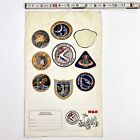 Rca Apollo Missions 7 To 15 Stickers Info Sheet Space Decals 1971 Launch Nasa