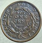 Beautiful 1837 Hard Times Token    millions For Defence Not One Cent For Tribute   