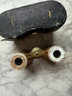 Antique Vintage Lemaire Paris Mother Of Pearl Opera Glasses Case Bee