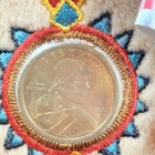 Sacagawea   Pomp Ltd Treasures Golden Dollar Coin Bear 9  Plush Vtg 2001 Brown