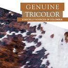 Real Cowhide Rug Tricolor  - Size 6 X 6-7   