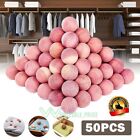 50 Piezas Bolas De Cedro Natural Arom  ticas Rojo Cedro Madera Bolas De Polilla