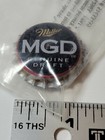 Rare Vintage Mgd Miller Beer Flashing Light Button Pin Pinback Hat Lapel