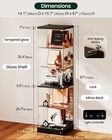 5-tier Glass Display Cabinet With Rgb Lights  Curio Cabinet With Glass Doors