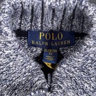 Polo Ralph Lauren Sweater Boys Xl 18-20 Gray Blue Pony Mock Neck 1 4 Button Prep
