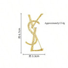 Silver Ysl Pin Brooch Men s And Women s Blazer Insert Jewelry Fashion Top Notch