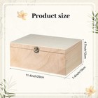 Wooden Wedding Card Box Reception Gift Box Holder Natural Color Rustic Decor
