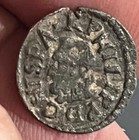 1634 1 Dinero Spanish Colonial Silver Billon Old Coin Barcelona Mint Templar