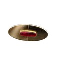 Vintage Signed Anson Men s Mcm Gold-tone W Red Lucite Glass Cabochon Cufflinks