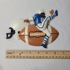 Vintage Burwood Products Co  Football Player Helmet Wall Decor Plaque 1991 Usa