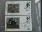 Gb Qeii Fdc Benham Silks First Ever Set Birds Quartet Of 1980