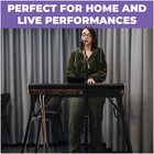 Collapsible Piano Keyboard Stand   adjustable Heavy-duty Stand For 54   88 Key Piano