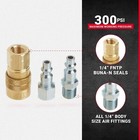 Milton  s-210  1 4  Npt M-style Coupler And Plug Kit   12-piece  Brass