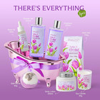 Tulip Orchid Spa Gift Set - 8-piece Moisturizing Bath Kit For Women