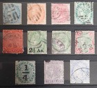India 1856 - 1899 Collection Of Used Qv Stamps
