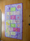 Kids Nursery Rug Disney Fairies Tinkerbell Hopscotch Game Mat 31 x58  W bean Bag
