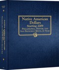Whitman Classic   Coin Album Dated Page   native American Dollars   25- 26  p d s 
