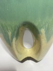 Vintage 60   s Divided Ceramic Drip Glaze Mid Century Modern Large Vase  12   x6   