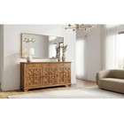 Verona 70  Walnut Solid Wood Sideboard Buffet Credenza Mid Century Cabinet New