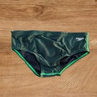 Speedo Men Green Black Print Swim  Brief Bikini Swimwear Size 34 36  