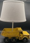 Pottery Barn 15  Yellow Metal Dump Truck Childs Lamp 2015