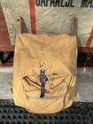 Vintage 1920s -30s Oak Wood Frame U s  Navy Canvas Trapper Backpack - Military