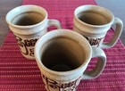 Lot Of 3 Vintage Pottery Craft Mug Stein Beer 5 Cents Stone Craft Usa  Stoneware