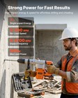 Vevor Rotary Hammer Drill 1-9 16 In Sds-max Cordless For Concrete And Masonry