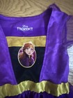 Disney Frozen Theme Girls Costume Dress - Purple And Gold Dress Style