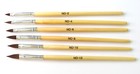 6pcs Pro Round Sable Acrylic Nail Art Brush Liquid Powder Size 2 4 6 8 10 12 Set