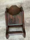 Vintage Wooden Wall Mounted Toilet Paper Holder With Book Storage Solid Wood