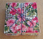 Lot Of  100  5  X 5   Fabric Squares For Quilting crafts   flower Power 