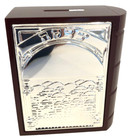 Vintage Jewish Hebrew Tzedakah Pushke Charity Box Judaica Judaism Israel