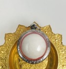White Leklai Cave Pearl Arahant Stone Lp Somporn Real Magic Lucky Thai Amulet 