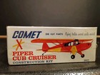 Vintage Comet 1 14 Piper Cub Cruiser Balsa Wood Model Airplane Kit 30  Ws   
