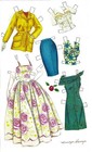 Original  Vintage Uncut 1994 Marilyn Monroe Paper Dolls By Marilyn Henry pretty 